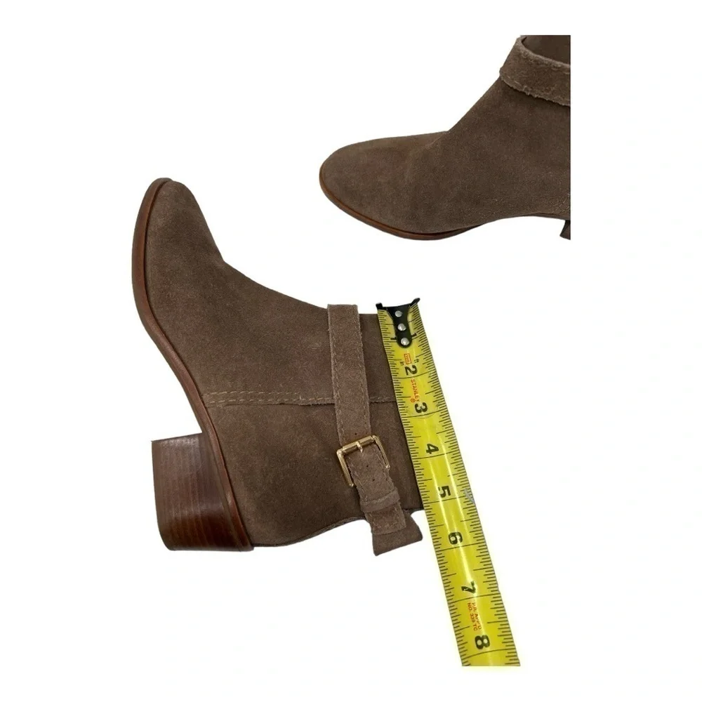 kate spade new york Ankle Booties - Taley Bow Brown Suede size 7.5 M